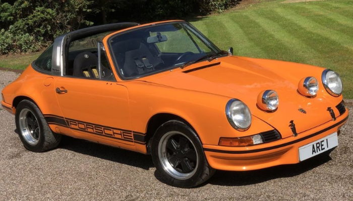 Orange Porsche 911 Targa Top 