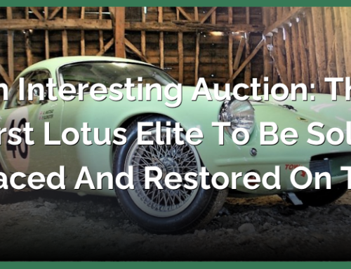 An Interesting Auction: The First Lotus Elite to be Sold, Raced, and Restored on TV